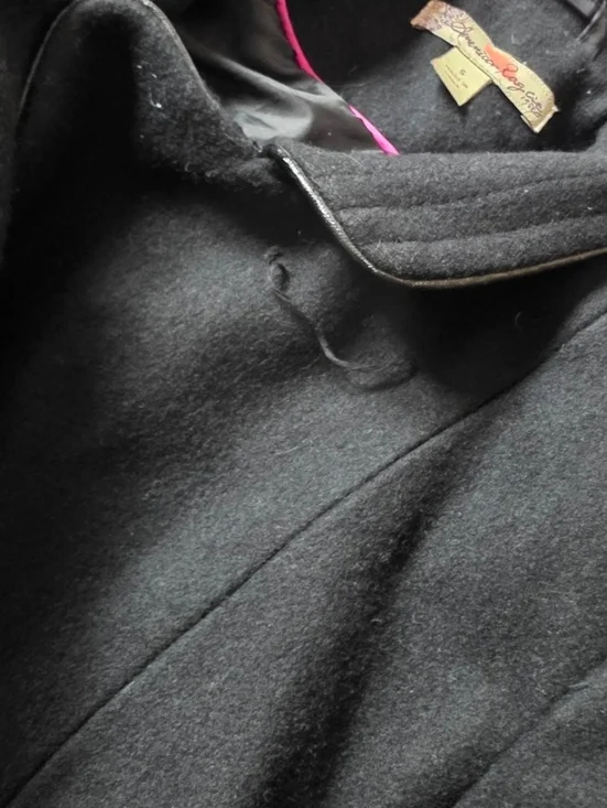 American Rag Cie double breasted button down wool blend trench coat - Picture 2 of 7